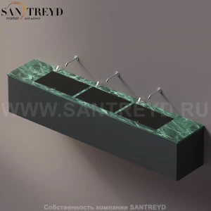 AELLM0CC32426VD Подвесная раковина настенная прямоугольная Agape Ell