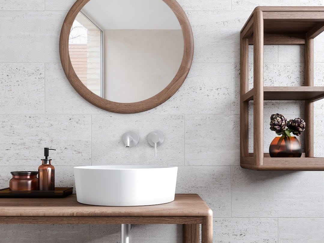 Круглое настенное зеркало для ванной комнаты KARPENTER Dæk ARCH-00066792 - Вид №2