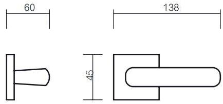 Pasini Ручка из латуни на розетке Trend sun-id-1507176 - Вид №3