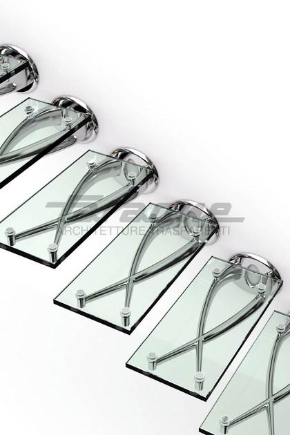 FARAONE Консольная лестница из нержавеющей стали и стекла sun-id-1490682 - Вид №1