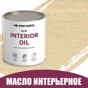 91758072 Масло для стен и потолков ProfiPaints ECO Interior Oil быстросохнущее цвет фисташковый 0.9 л STLM-0855120