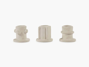 Набор из 3 каменных подсвечников