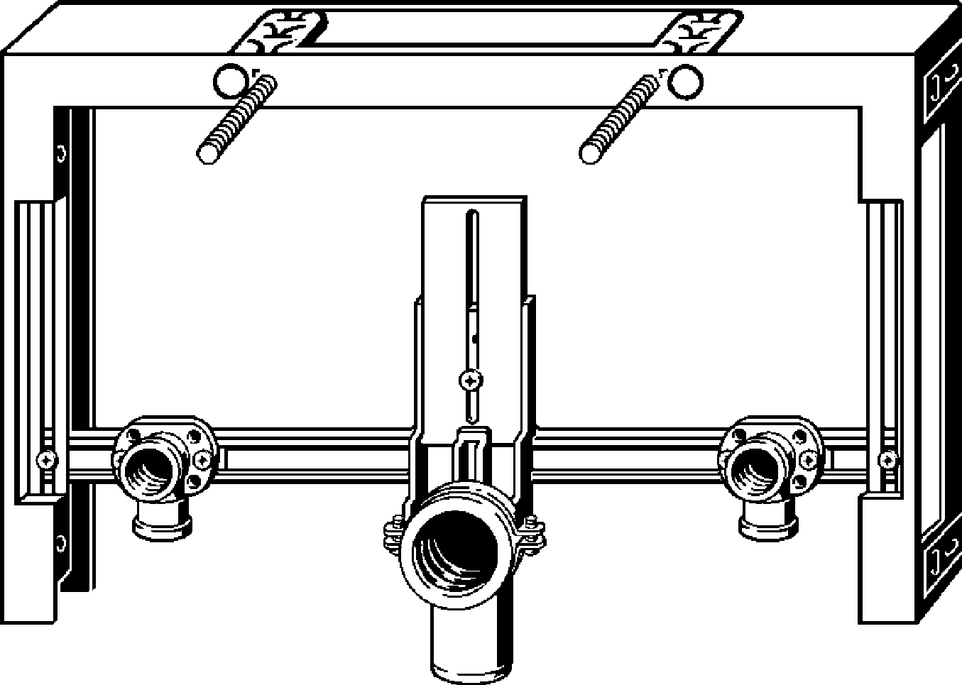 Viega Блок для биде Prevista Pure 8367 (648800) 648 800 - Вид №1