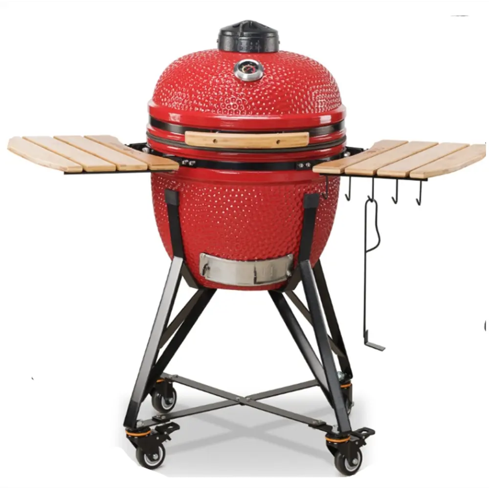 Гриль Kamado Bono Media 20" ø52 h108 см керамика красный STLM-2046438