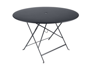Стальной складной круглый садовый стол
