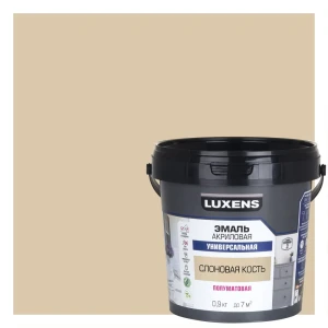 Универсальная эмаль Luxens цвет слоновая кость 2.5 кг 89345627