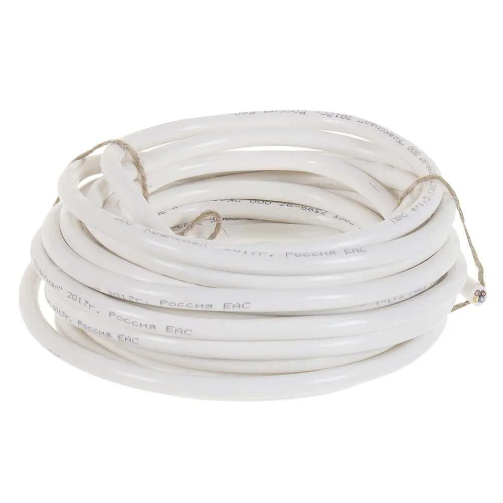 Провод Камит ПВС 4x1.5 мм 10 м ГОСТ цвет белый STLM-2171381 - Вид №3