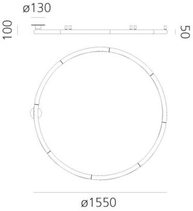 Artemide Полувстраиваемый настенный светильник / потолочный светильник Alphabet of light sun-id-1489031 - Вид №2