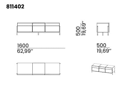 Деревянный низкий ТВ-шкаф animovel Ньюпорт ARCH-00039999 - Вид №2