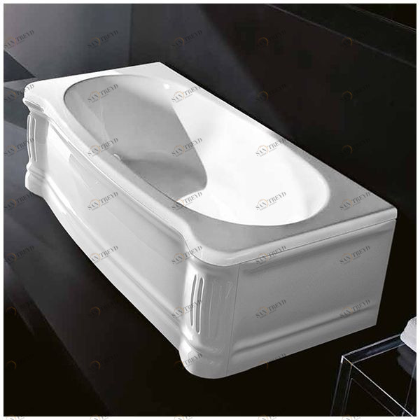 Ванна Gruppo treesse New Classic VTL-V6770-SX белая прямоугольная левая VTLV6770SX