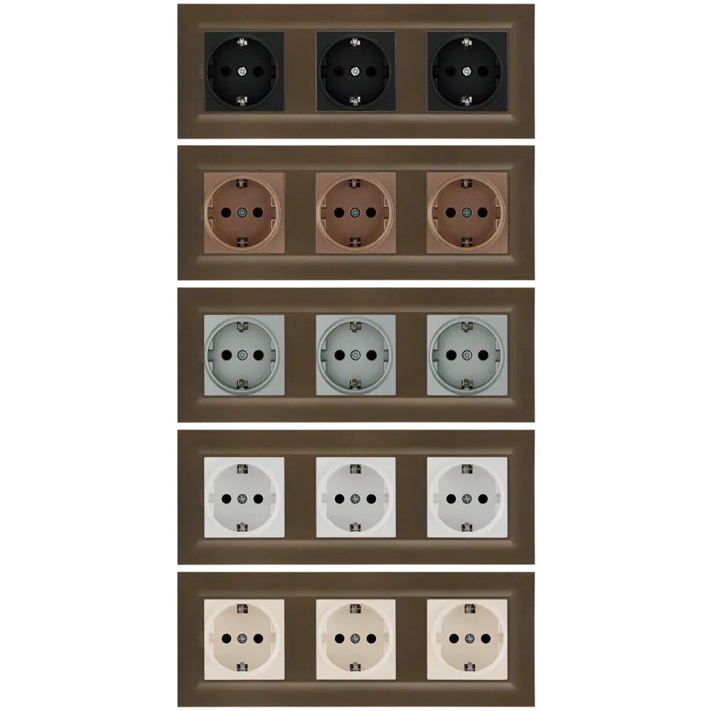 Рамка Legrand Structura на 3 поста в бронзовом металлике 82064628 STLM-0018617 - Вид №1