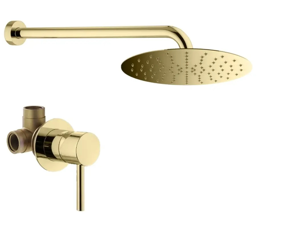 91719895 Комплект смесителей для душа Plumberia Selection KITXO01OR, золото 24К STLM-0974438