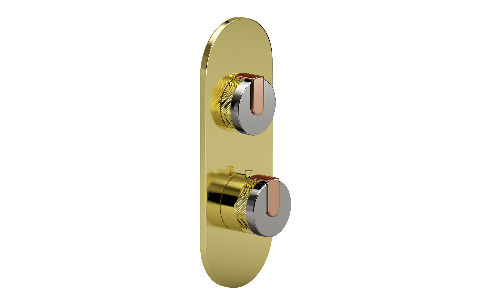 E-8026-R1PCE0-L1RG-PB-T Планка M-Series с 2 ручками - Внешняя часть GRAFF MOD+