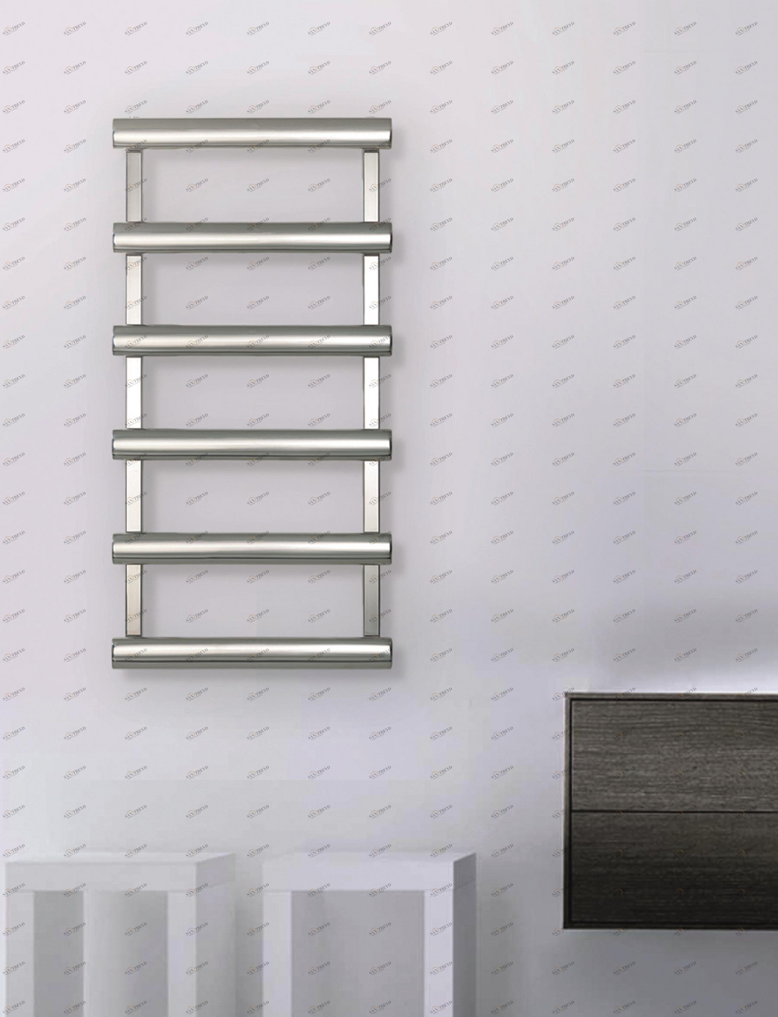 Полотенцесушитель Hammam MAYA Stainless steel  комбинированный; электрический или водяной Сталь 