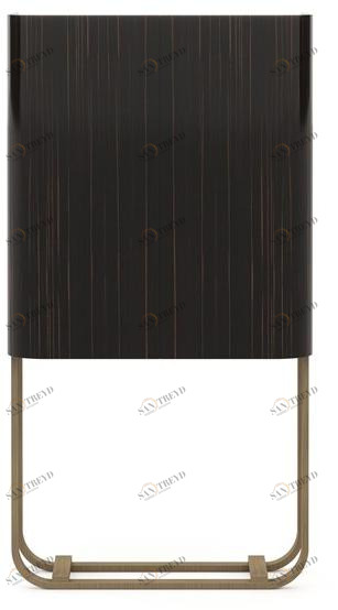 Stylish Club Буфет из лакированного черного дерева с распашными дверцами His Scf.hi14