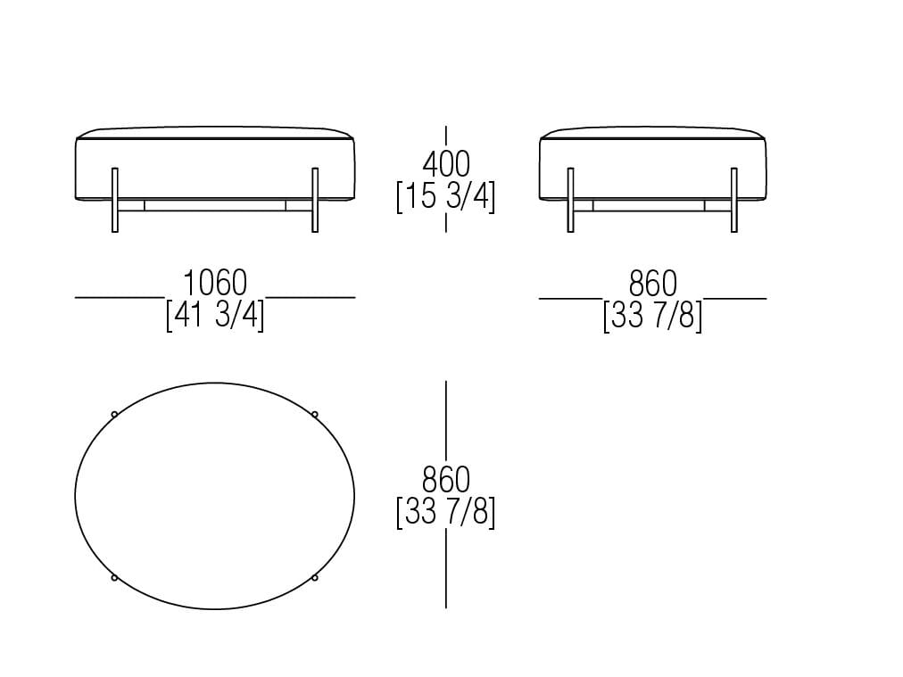 Тканевая мягкая подставка для ног MisuraEmme VIRGIN ARCH-00017131 - Вид №1