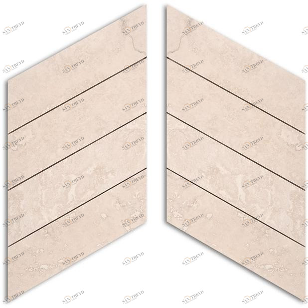 Ideamarmo Мозаика из травертина Chevron class Chv 702