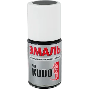 Эмаль автомобильная Kudo с кисточкой цвет чёрный 15Мл