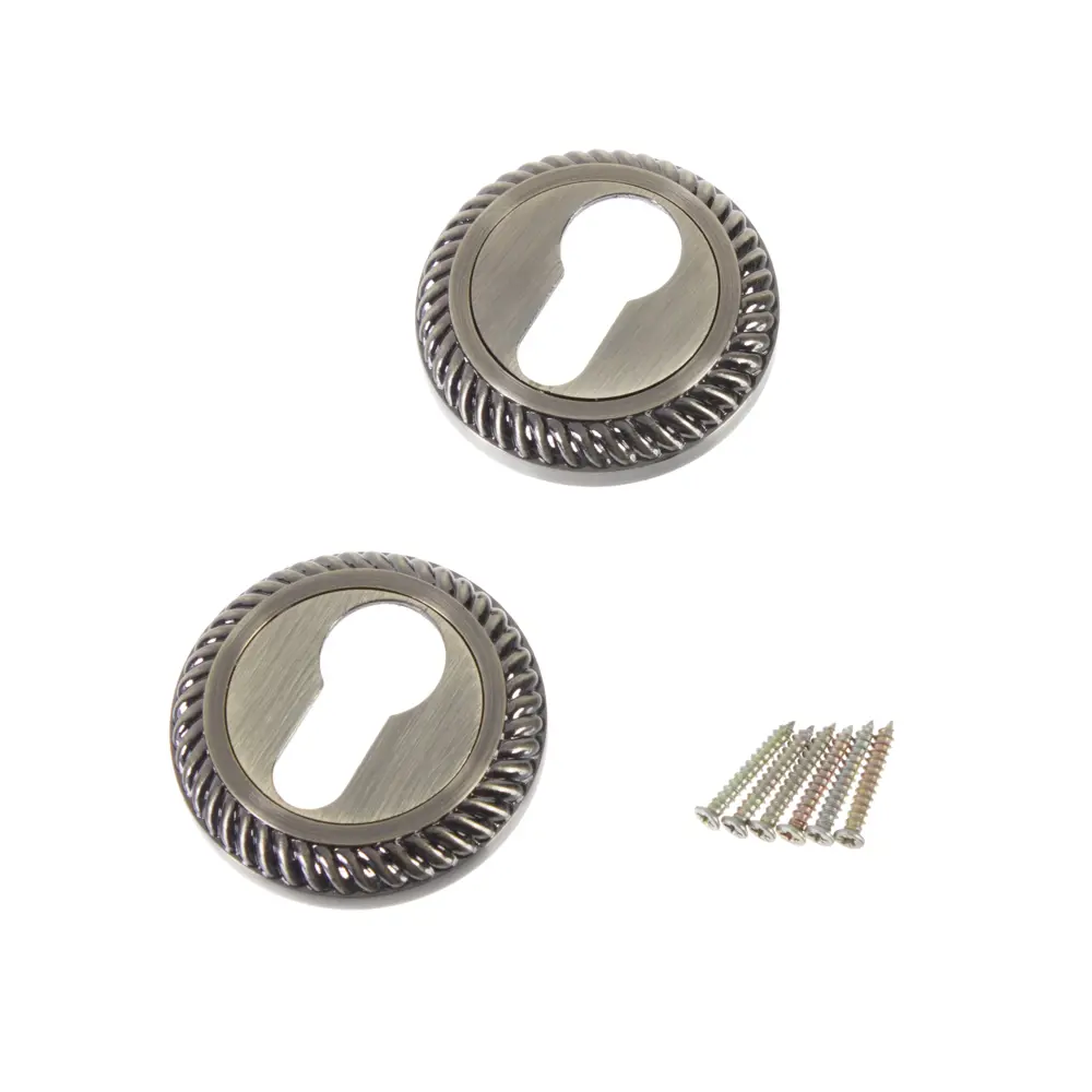 Накладка под евроцилиндр м ET AL 17 цвет бронза античная 2 шт PUERTO STLM-2189439 - Вид №1