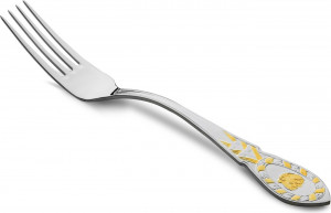 10666798 Русские самоцветы Вилка столовая Русские самоцветы, серебро 925 Серебро 925