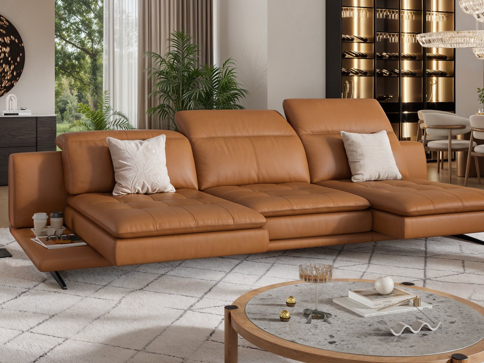 3-местный кожаный диван Sofanella Ницца ARCH-00121270 - Вид №2