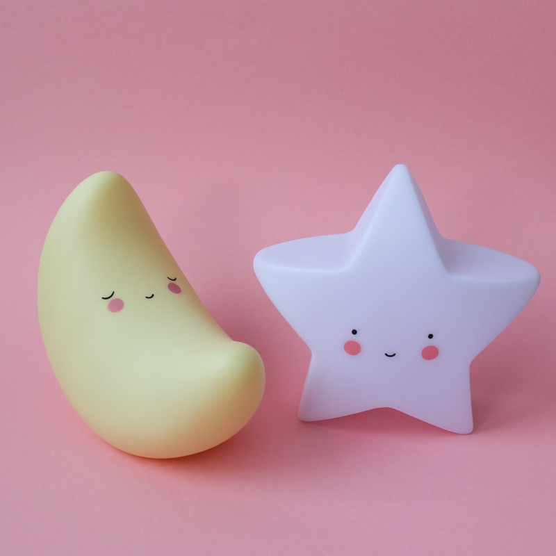 Ночник детский White Star LITTLE LOVELY COMPANY  281750 Белый Santreyd  - Вид №3