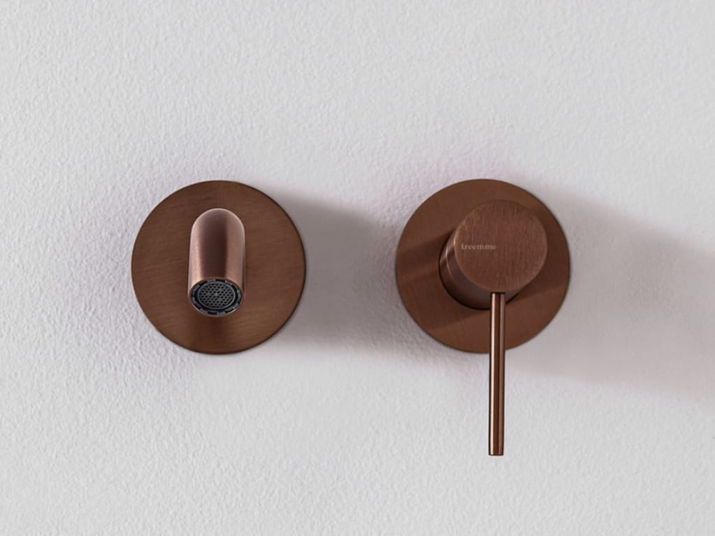 Однорычажный смеситель для раковины из нержавеющей стали Rubinetterie Treemme 40 мм ARCH-00094769