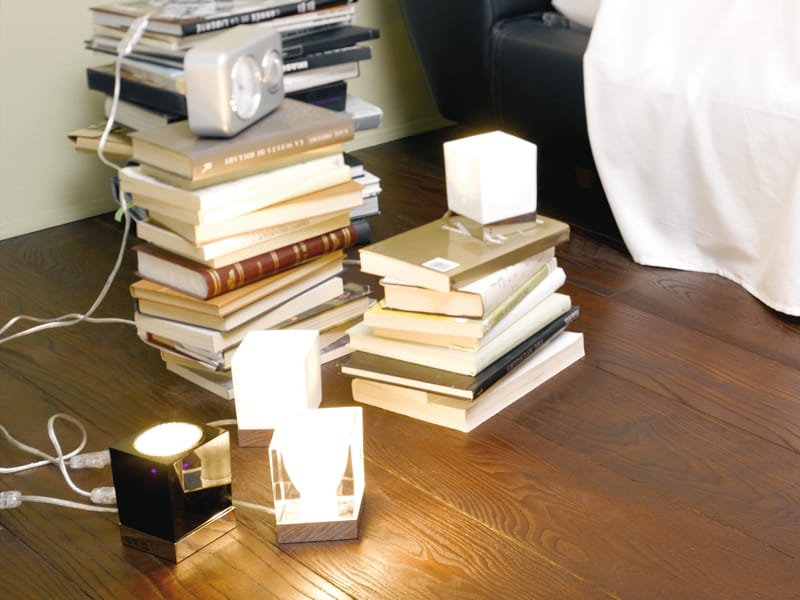 Стеклянная настольная лампа Fabbian Cubetto ARCH-00067940 - Вид №1