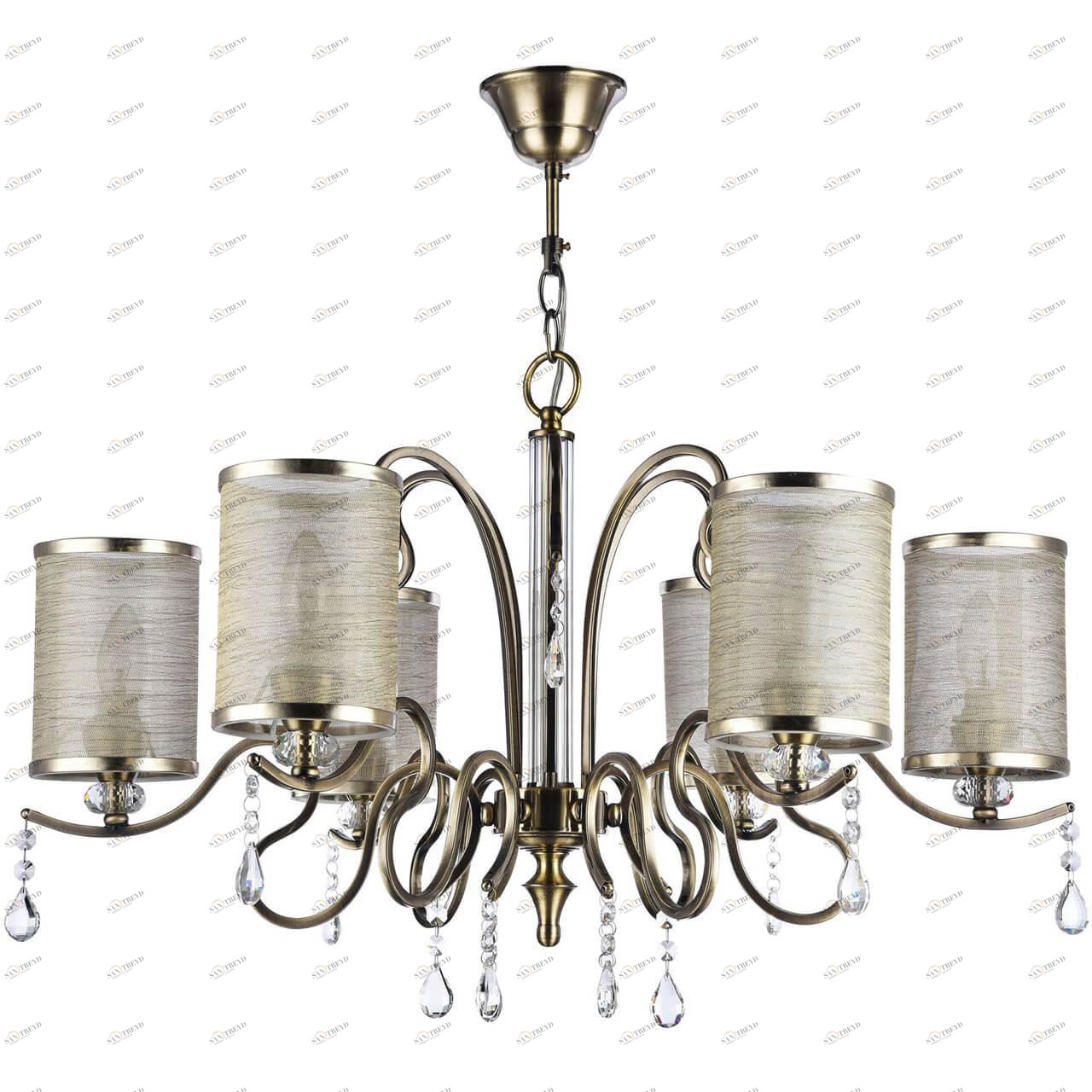 Подвесная люстра Freya Faust FR2300-PL-06-BZ FREYA ДИЗАЙНЕРСКИЕ, FAUST 186118 Бежевый 