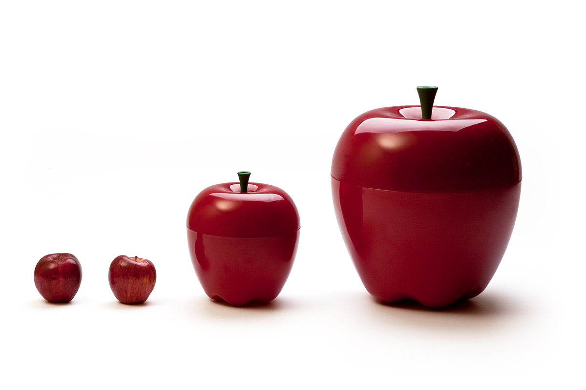 QL10034-RD Контейнер happle мини красный Qualy  - Вид №2