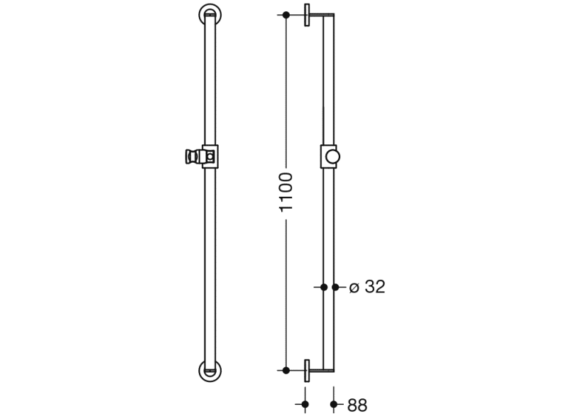 900.33.00260 держатель для душа HEWI System 900 - Вид №6