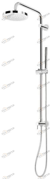newform Настенная душевая стойка с переключателем и ручным душем Set doccia 485