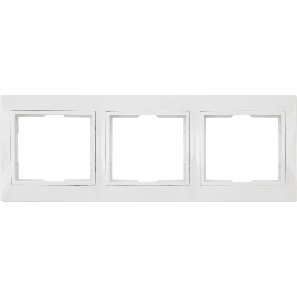 TDM ELECTRIC Рамка для розеток горизонтальная на 3 поста белая 85591182 Таймыр STLM-0064408
