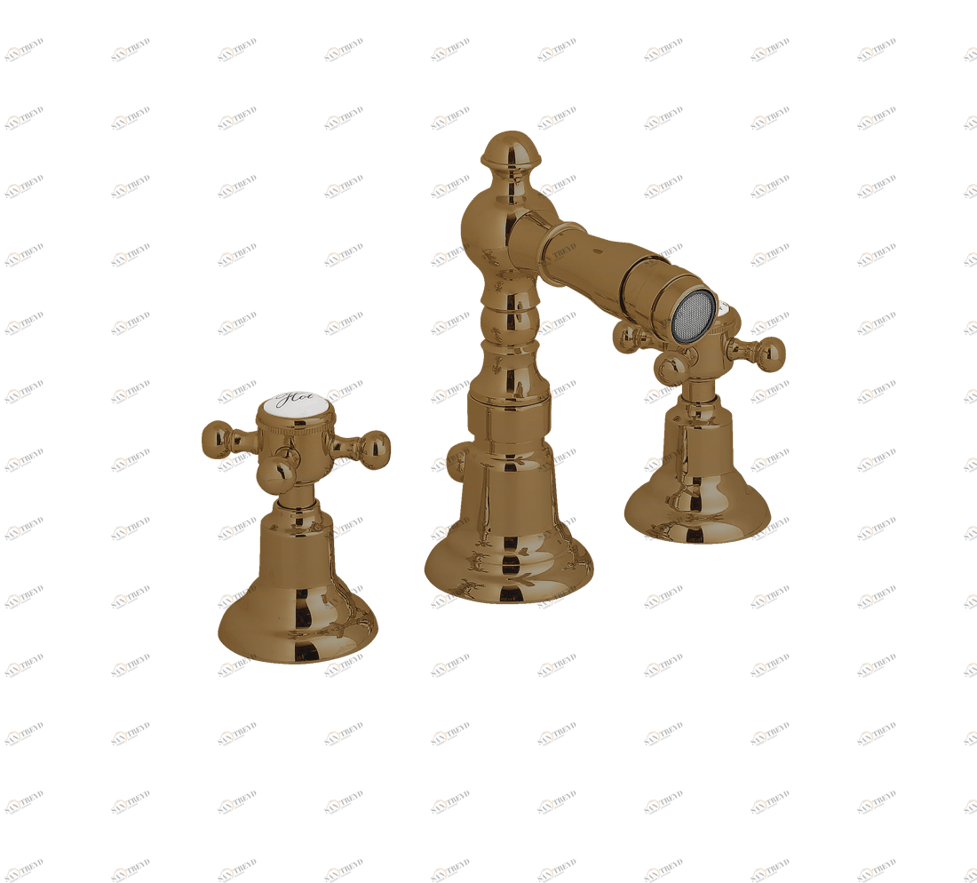 Gentry Home Центр смесителя для раковины до центра два отверстия под смеситель мм Antique Бронза GH101290