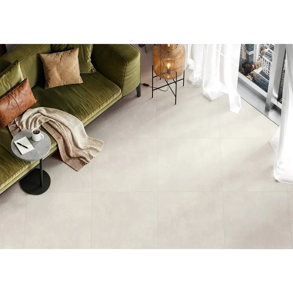Глазурованный керамогранит Alma Ceramica Beton Evo 40 60x60 см 1.8 м² матовый цвет бежевый STLM-2015130