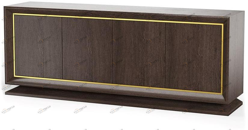 DWFI Комод из фанерованной древесины с распашными дверцами  00002141 