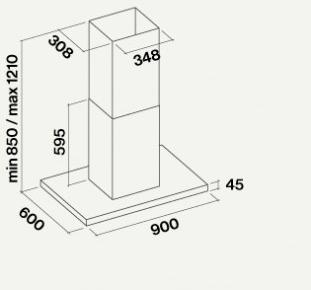 Falmec Настенная вытяжка из нержавеющей стали Fasteel sun-id-1410876 - Вид №5