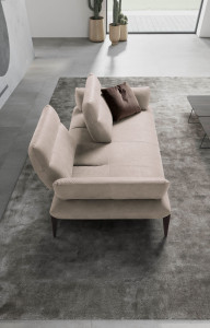 3-местный кожаный линейный диван