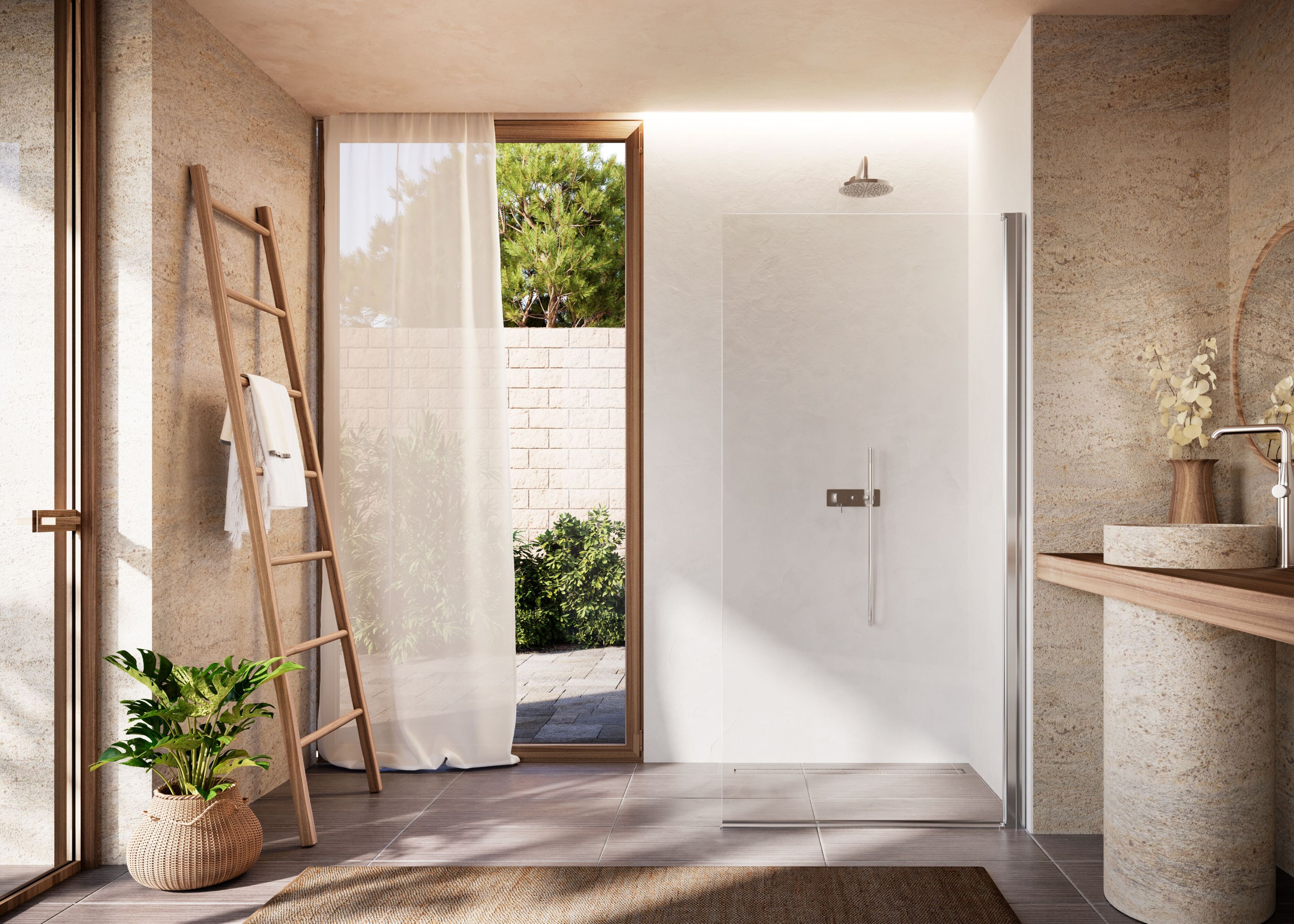 Прямоугольная хрустальная душевая кабина DUKA Libero 4000 ARCH-00148332 - Вид №1