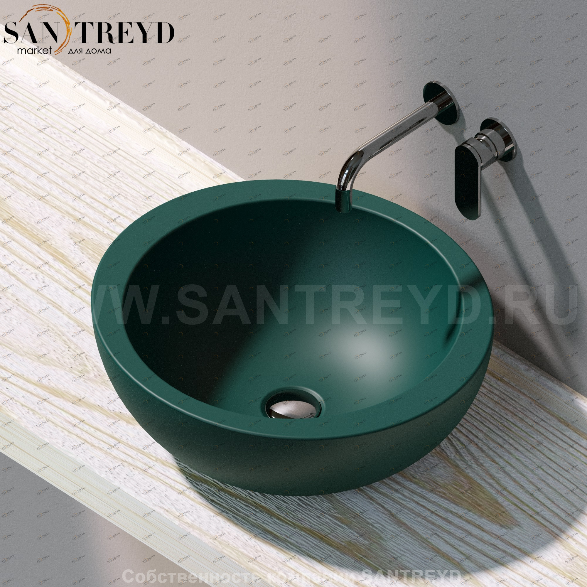 FN50L5020 Накладная раковина на столешницу  круглая Ceramica Flaminia Fonte