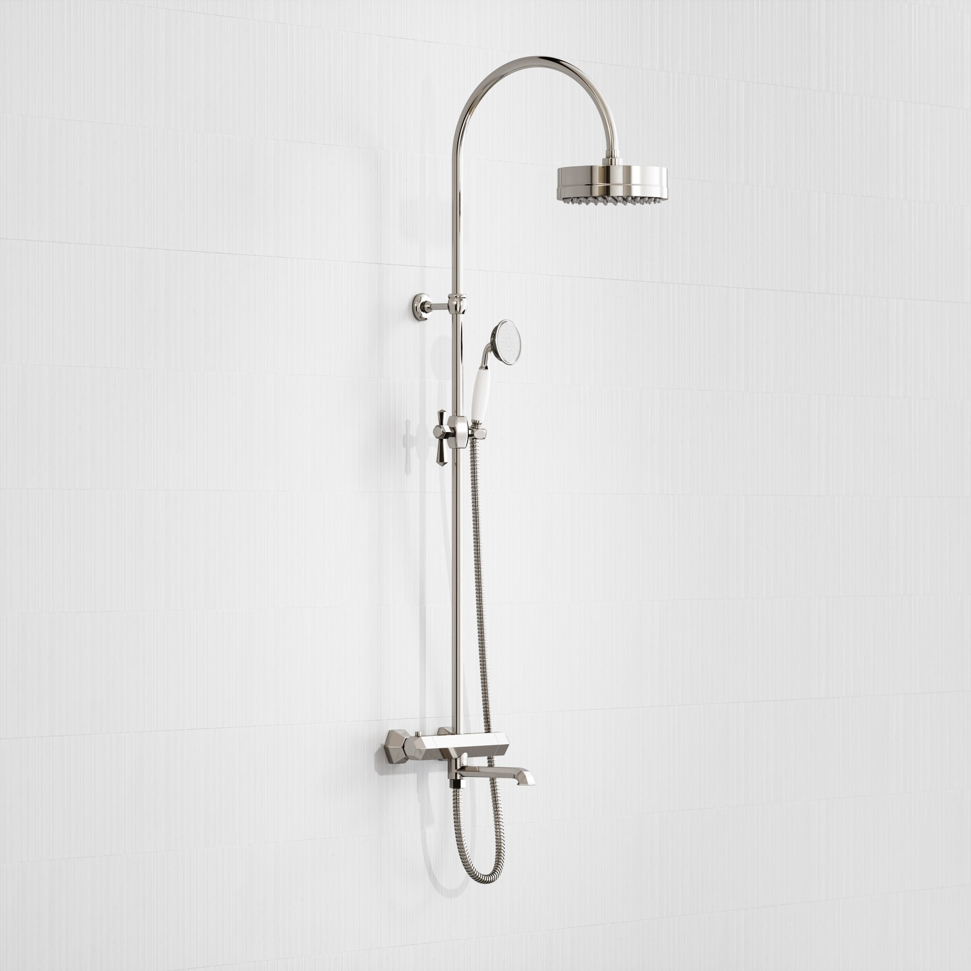 Термостатический смеситель для ванны с душем LUSSO Eton ARCH-00102213 - Вид №1