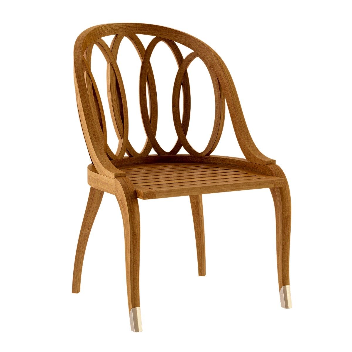 Стул для сада из тикового дерева ASTELLO Tulipe ARCH-00095258 - Вид №1