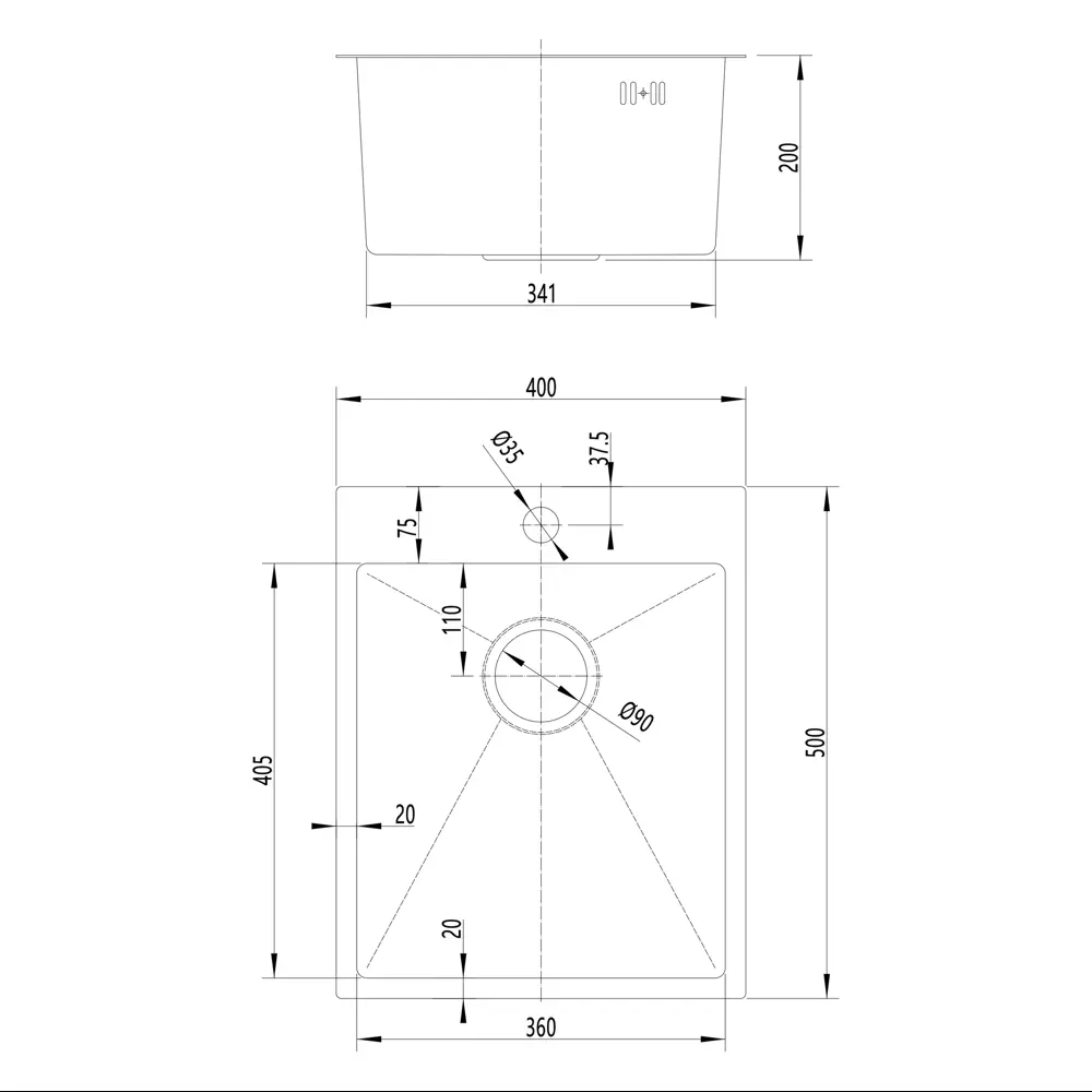 МОЙКА КУХ 40X50 Г20 САТ МЕТ KONSENSA STLM-2070271 - Вид №11