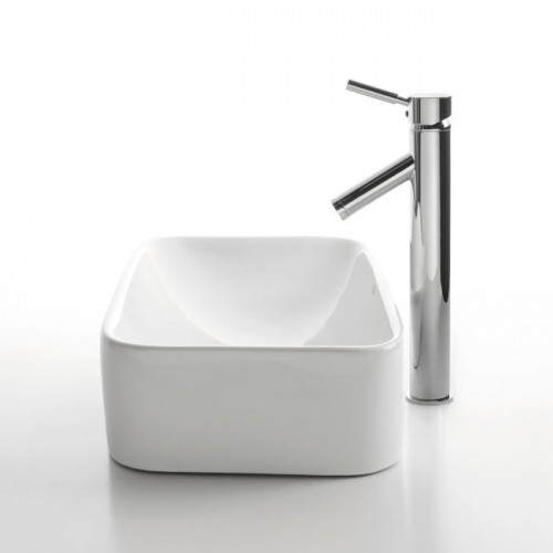 KCV-122 Накладная раковина на столешницу  прямоугольная Krausru  - Вид №3