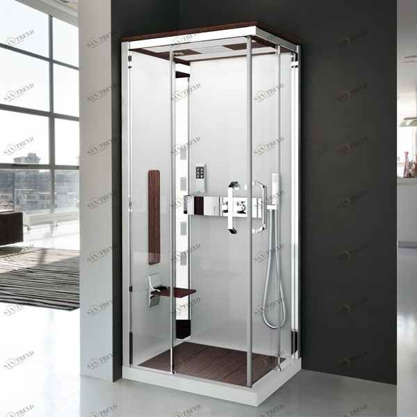 Душевая кабина NEXIS 1 A90 HAMMAM Novellini NEXIS цвета тик, с высоким душевым поддоном NEXA99M51KT