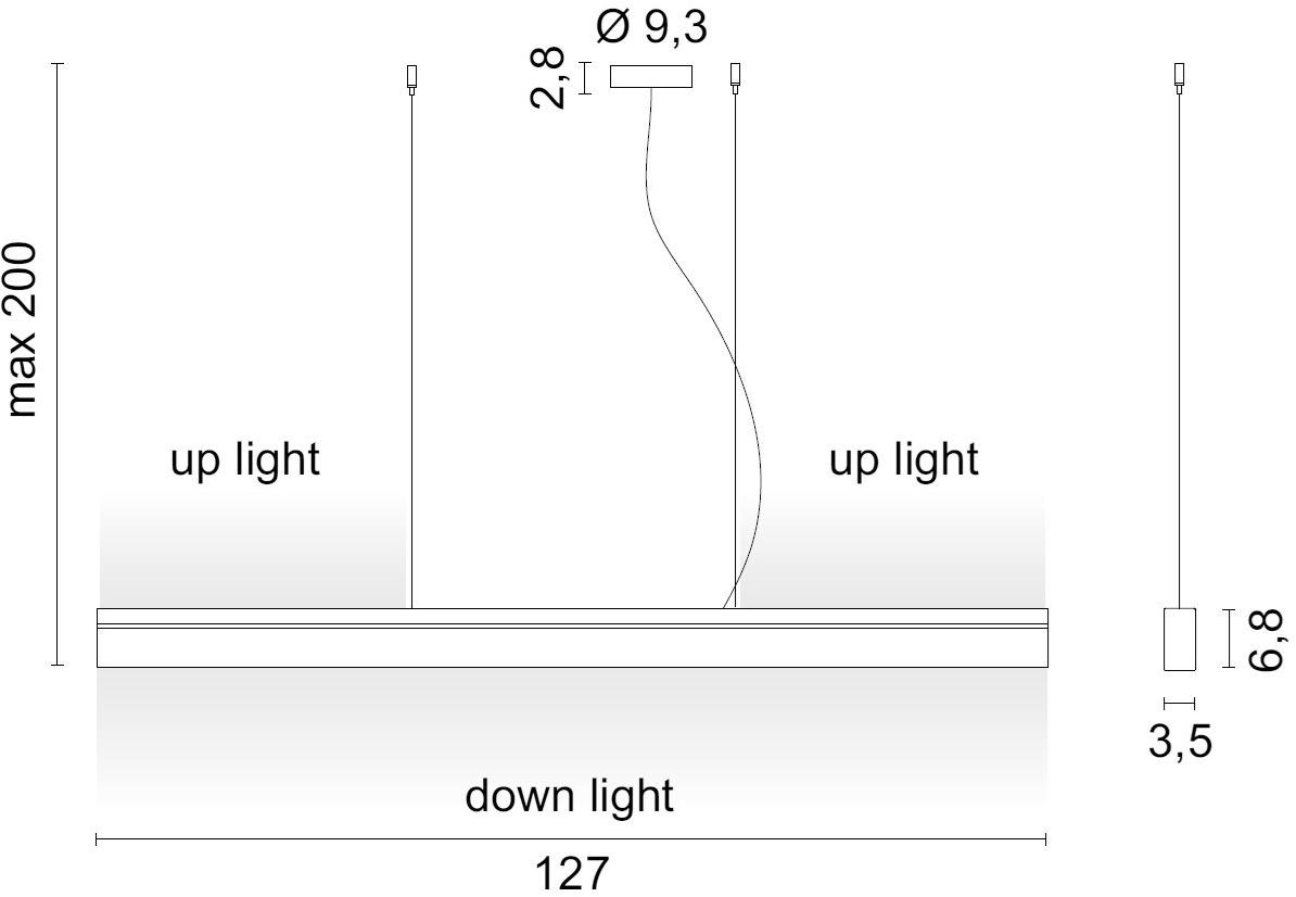 EGOLUCE Светодиодная подвесная лампа Rail 1545 - Вид №2