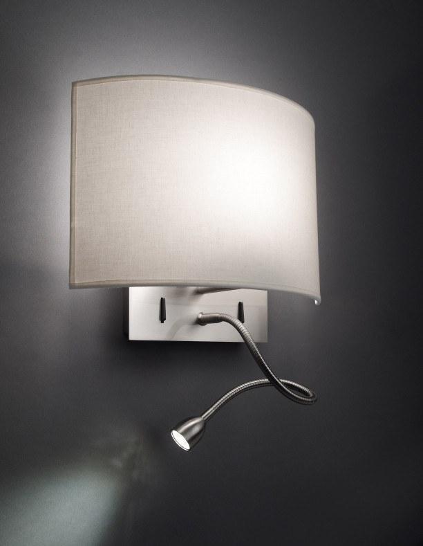 BOVER Светодиодная лампа для чтения из ткани Wall street sun-id-1483127 - Вид №2