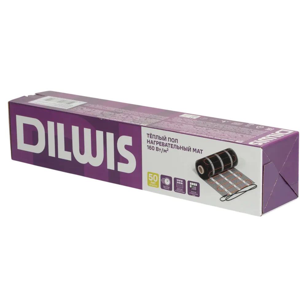 Нагревательный мат для теплого пола DILWIS 0.5 м2 80 Вт STLM-2106347 - Вид №2