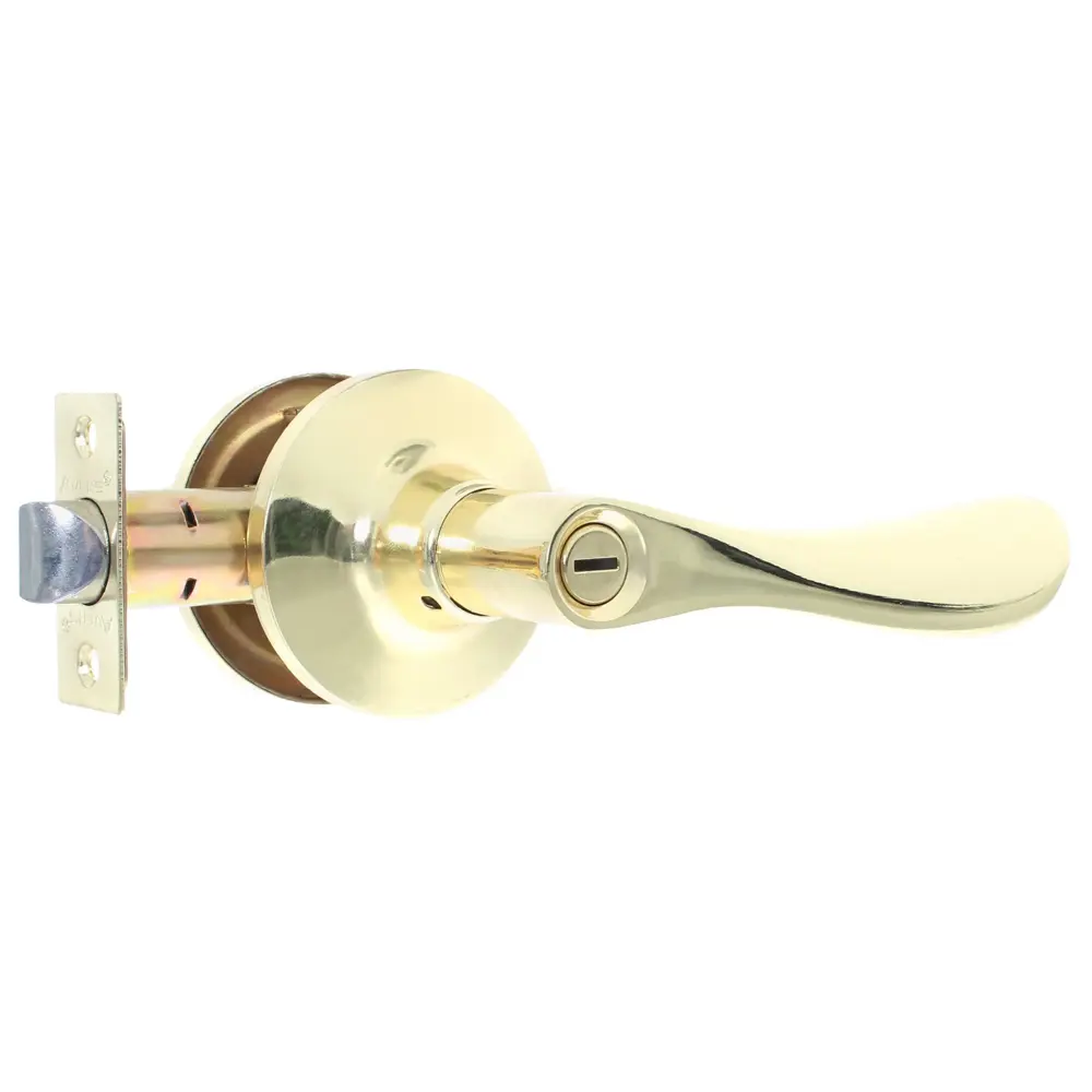 Ручка-кноб AVERS с фиксатором для межкомнатных дверей, золото 82001730 STLM-0016922