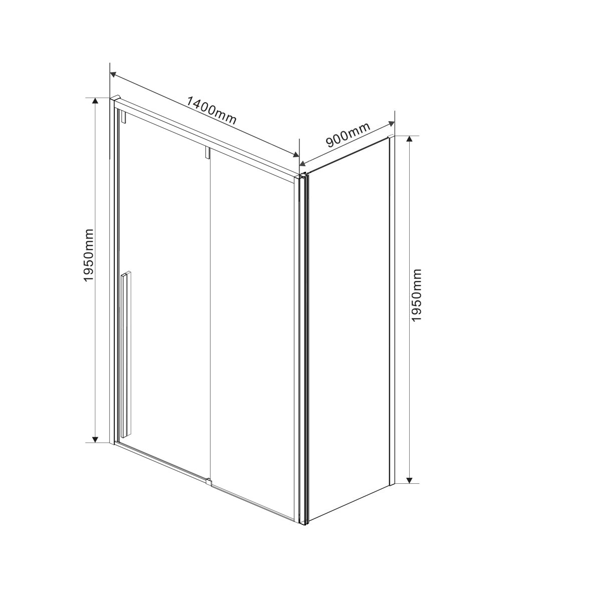 VSR-1L9014CL-1 Душевой уголок Vincea Lugano Santreyd - Вид №3